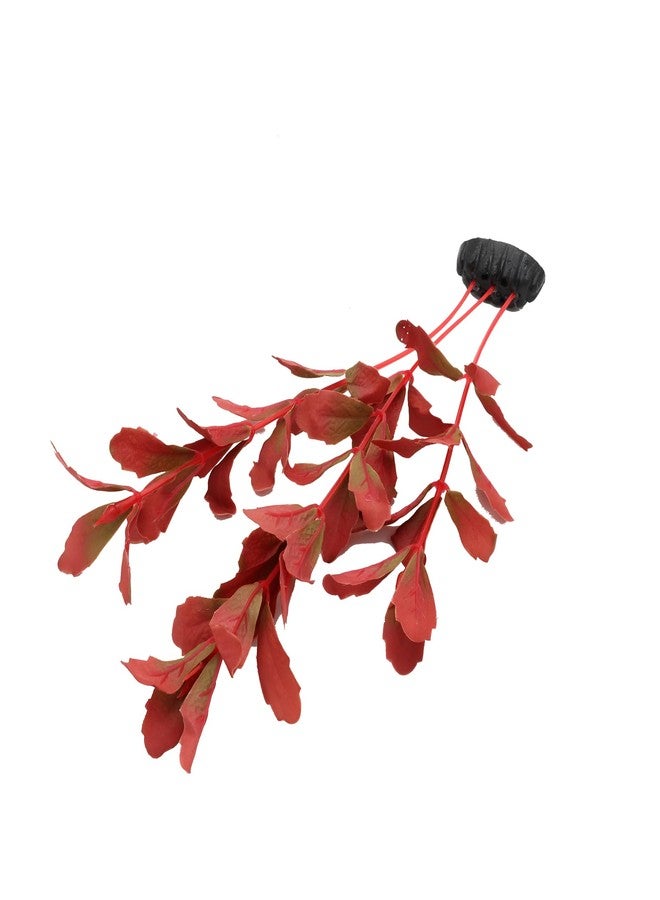DVHEY 2-Pack 12 Inch Aquarium Silk Aquarium Plants, Artificial Plastic Plant for Small Tank, Goldfish, Fish Hides (Red, 12 Inch) - Image 5